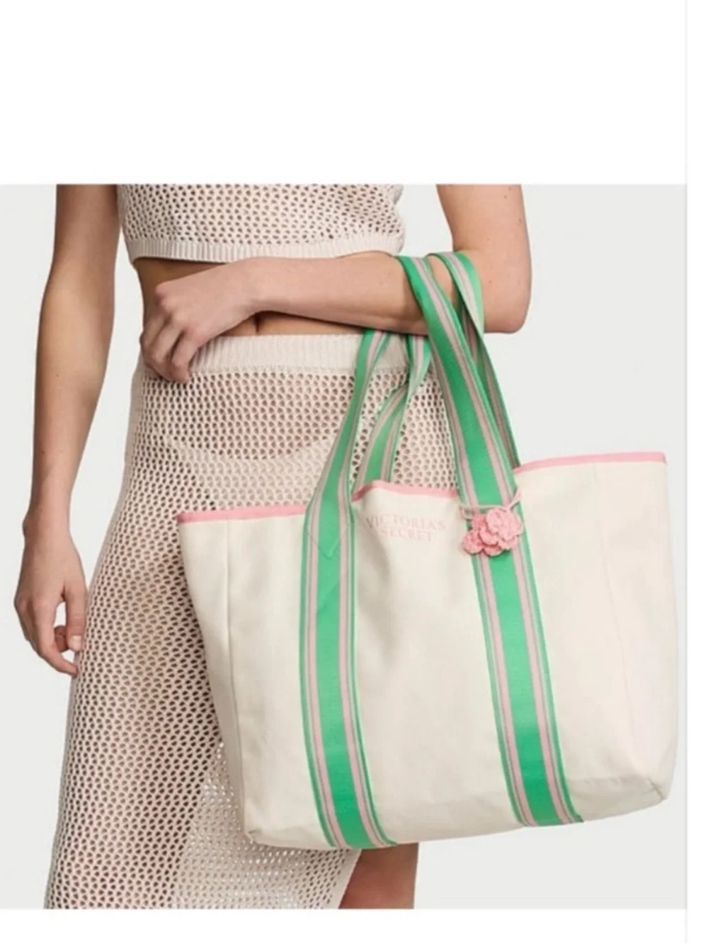 Victoria's Secret Floral Tote and Towel
